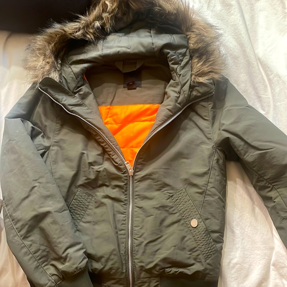 Zip up Jacket with Fur